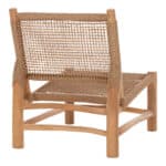 ΚΑΡΕΚΛΑ LONDER HM5986 ΞΥΛΟ TEAK ΣΕ ΦΥΣΙΚΟ ΚΑΙ ΣΥΝΘΕΤΙΚΟ RATTAN 63x77x77Υεκ. - Image 5