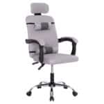 ΚΑΡΕΚΛΑ ΓΡΑΦΕΙΟΥ CRONER HM1196.02 ΓΚΡΙ MESH-ΜΕΤΑΛ.ΒΑΣΗ 58x67x124Υεκ.