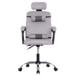 ΚΑΡΕΚΛΑ ΓΡΑΦΕΙΟΥ CRONER HM1196.02 ΓΚΡΙ MESH-ΜΕΤΑΛ.ΒΑΣΗ 58x67x124Υεκ. - Image 3