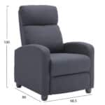 ΠΟΛΥΘΡΟΝΑ ΣΑΛΟΝΙΟΥ RELAX DROSEN HM3299.01 ΓΚΡΙ ΥΦΑΣΜΑ 68,5x86x100Υεκ - Image 3