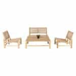 ΣΑΛΟΝΙ ΕΞΩΤ. ΧΩΡΟΥ 4ΤΜΧ LONDER HM11957 ΜΑΣΙΦ TEAK-ΣΥΝΘ.RATTAN-ΦΥΣΙΚΟ - Image 5