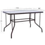 ΣΕΤ ΕΞ.ΧΩΡΟΥ 5ΤΜΧ MAG HM21034 ΤΡΑΠΕΖΙ ADAM & 4 ΠΤΥΣΣΟΜΕΝΕΣ ΚΑΡΕΚΛΕΣ-ΚΑΦΕ - Image 2