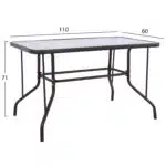 ΣΕΤ ΕΞ.ΧΩΡΟΥ 5ΤΜΧ MAG HM21034 ΤΡΑΠΕΖΙ ADAM & 4 ΠΤΥΣΣΟΜΕΝΕΣ ΚΑΡΕΚΛΕΣ-ΚΑΦΕ - Image 2