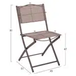 ΣΕΤ ΕΞ.ΧΩΡΟΥ 5ΤΜΧ MAG HM21034 ΤΡΑΠΕΖΙ ADAM & 4 ΠΤΥΣΣΟΜΕΝΕΣ ΚΑΡΕΚΛΕΣ-ΚΑΦΕ - Image 3