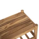 ΣΕΤ ΣΑΛΟΝΙ 4ΤΜΧ EDDARD HM9340 ΑΠΟ ΜΑΣΙΦ ΞΥΛΟ TEAK  ΦΥΣΙΚΟ - ΛΕΥΚΟ - Image 10