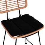 ΣΚΑΜΠΟ ΜΕΣΑΙΟΥ ΥΨΟΥΣ ALLEGRA HM5644 ΜΕΤΑΛΛΙΚΟ ΜΕ WICKER ΣΕ ΜΠΕΖ ΑΠΟΧΡΩΣΗ 55x56x107 εκ. - Image 8