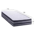 ΣΤΡΩΜΑ DREAMTOPIA FRANKLIN HM657.110 BONNELL SPRING ΜΕ ΑΝΩΣΤΡΩΜΑ 110x190x29Y εκ. - Image 2