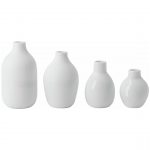 Raeder - Σετ 4 τμχ Βάζα Πορσελάνης Mini Bottles White