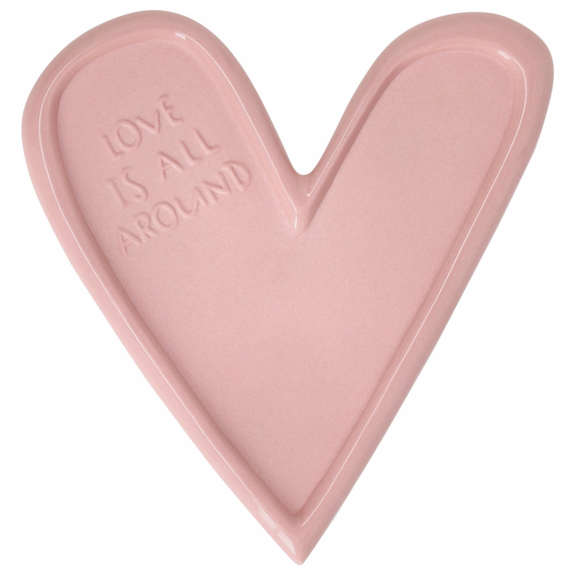 18342_art-f_g_sonstige-mini-geschenke_teller-love-is-all-around_y25_pv_v01 Raeder - Birthday. Κεραμικό Πιατάκι Καρδιά Love is all around - Image 1