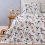 Σετ Παπλωματοθήκη 100% Βαμβάκι Μονή 165x245 Doggy Melinen