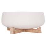 ΓΛΑΣΤΡΑ ΕΣ.ΧΩΡΟΥ FRELLO HM4674.02M ΛΕΥΚΟ FIBER CEMENT--TEAK ΒΑΣΗ 27x26,5x12Υεκ. - Image 6