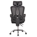 ΚΑΡΕΚΛΑ ΓΡΑΦΕΙΟΥ BARNET HM18258.01 ΜΑΥΡΟ MESH-ΜΑΥΡΟΣ ΣΚΕΛΕΤΟΣ NYLON 61x62x123Υ - Image 6