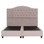 ΚΡΕΒΑΤΙ MALENA HM638.22 ΜΠΕΖ ΥΦΑΣΜΑ Τ. NUBUCK ΓΙΑ ΣΤΡΩΜΑ 150x200εκ. - Image 4