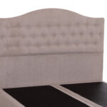 ΚΡΕΒΑΤΙ MALENA HM638.22 ΜΠΕΖ ΥΦΑΣΜΑ Τ. NUBUCK ΓΙΑ ΣΤΡΩΜΑ 150x200εκ. - Image 6