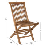 ΣΕΤ ΤΡΑΠΕΖΑΡΙΑΣ ΕΞΩΤ. ΧΩΡΟΥ 4ΤΜΧ KENDALL HM11953 ΜΑΣΙΦ ΞΥΛΟ TEAK ΦΥΣΙΚΟ - Image 3
