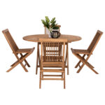 ΣΕΤ ΤΡΑΠΕΖΑΡΙΑΣ ΕΞΩΤ. ΧΩΡΟΥ 5ΤΜΧ KENDALL HM11956 ΜΑΣΙΦ ΞΥΛΟ TEAK ΦΥΣΙΚΟ - Image 5