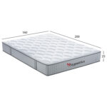 ΣΤΡΩΜΑ ΥΠΕΡΔΙΠΛΟ HYPNOTTICA HM748.06 POCKET SPRINGS--ΛΕΥΚΟ 160x200x25Υεκ. - Image 2