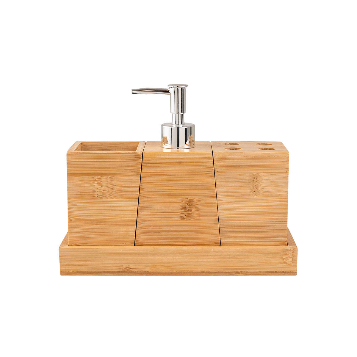 0002403_-bamboo-essentials-3- ESTIA ΑΞΕΣΟΥΑΡ ΜΠΑΝΙΟΥ ΒΑΜΒΟΟ ESSENTIALS ΜΕ ΔΙΣΚΟ ΣΕΤ 3 ΤΕΜ. - Image 1