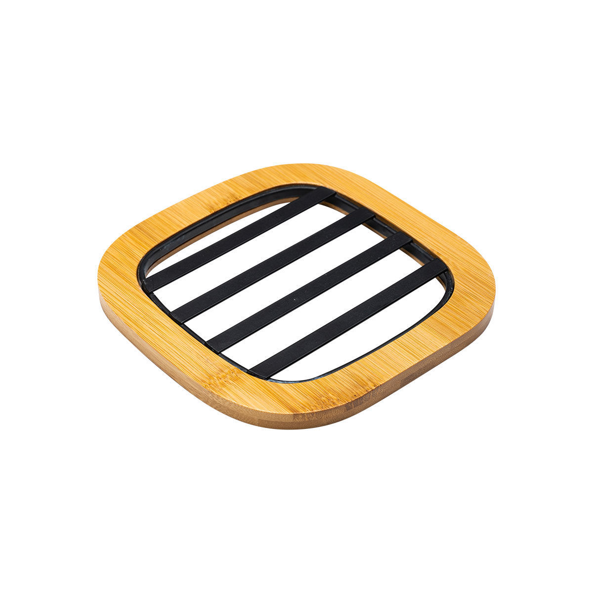 0002475_-bamboo-essentials-me-17x17x1cm- ESTIA ΒΑΣΗ ΜΑΓΕΙΡΙΚΟΥ ΣΚΕΥΟΥΣ BAMBOO ESSENTIALS MEΤΑΛΛΙΚΗ 17x17x1cm ΜΑΥΡΟ - Image 1