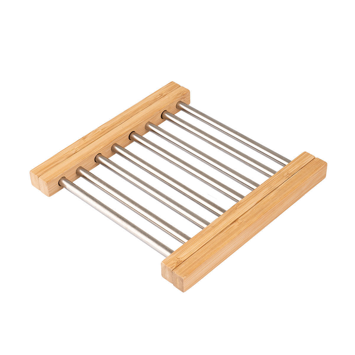 0003674_-bamboo-essentials-me-22x213x22cm ESTIA ΒΑΣΗ ΜΑΓΕΙΡΙΚΟΥ ΣΚΕΥΟΥΣ BAMBOO ESSENTIALS ME ΑΝΟΞΕΙΔΩΤΟ ΑΤΣΑΛΙ ΠΤΥΣΣΟΜΕΝΗ 22x21.3x2.2cm - Image 1