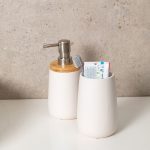 ESTIA ΑΝΤΛΙΑ ΣΑΠΟΥΝΙΟΥ BAΜBOO ESSENTIALS ΔΟΛΟΜΙΤΗ 360ml ΛΕΥΚΗ - Image 3
