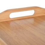 ESTIA ΔΙΣΚΟΣ ΣΕΡΒΙΡΙΣΜΑΤΟΣ BAMBOO ESSENTIALS 50x30x21cm ΜΕ ΑΝΑΔΙΠΛΟΥΜΕΝΑ ΠΟΔΙΑ - Image 7