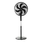 ESTIA ΑΝΕΜΙΣΤΗΡΑΣ ΣΤΑΝΤ ΕΠΙΔΑΠΕΔΙΟΣ AITHER 45cm 75w ΜΑΥΡΟΣ