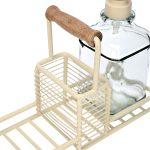 ESTIA ΔΟΧΕΙΑ ΥΓΡΟΥ ΠΙΑΤΩΝ ALLURE 2x300ml ΜΕ ΜΕΤΑΛΛΙΚΗ ΒΑΣΗ & ΘΗΚΗ ΓΙΑ ΣΦΟΥΓΓΑΡΙ IVORY - Image 3