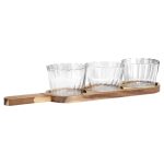 ESTIA ΓΥΑΛΙΝΑ ΜΠΟΛ ΣΕΡΒΙΡΙΣΜΑΤΟΣ ALLURE ΜΕ ΒΑΣΗ 4 ΤΕΜ 42.2x10x6.7cm