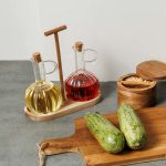 ESTIA ΔΟΧΕΙΑ ΓΙΑ ΛΑΔΙ/ΞΥΔΙ ALLURE ΓΥΑΛΙΝΑ ΣΕΤ 2 TEM ΣΕ ΞΥΛΙΝΗ ΒΑΣΗ - Image 3