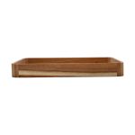 ESTIA ΔΙΣΚΟΣ ΣΕΡΒΙΡΙΣΜΑΤΟΣ ALLURE ΟΡΘΟΓΩΝΙΟΣ 42x32x5cm ΜΕ ΛΑΒΕΣ ΜΕΤΑΦΟΡΑΣ - Image 2