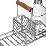ESTIA ΔΟΧΕΙΑ ΥΓΡΟΥ ΠΙΑΤΩΝ ALLURE 2x300ml ΜΕ ΜΕΤΑΛΛΙΚΗ ΒΑΣΗ & ΘΗΚΗ ΓΙΑ ΣΦΟΥΓΓΑΡΙ ΑΣΗΜΙ - Image 3