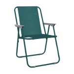 ESTIA ΚΑΡΕΚΛΑ ΘΑΛΑΣΣΗΣ TEAL GREEN ΑΝΑΔΙΠΛΟΥΜΕΝΗ ΥΦΑΣΜΑΤΙΝΗ 52x44x75cm