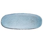 ESTIA ΔΙΣΚΟΣ ΣΕΡΒΙΡΙΣΜΑΤΟΣ ROCHE ΓΥΑΛΙΝΟΣ 42x17x2cm ΜΠΛΕ - Image 3