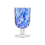 ESTIA ΠΟΤΗΡΙ ΚΡΑΣΙΟΥ COLORBURST ΓΥΑΛΙΝΟ 380ml ΜΠΛΕ ΣΕΤ 6ΤΕΜ.