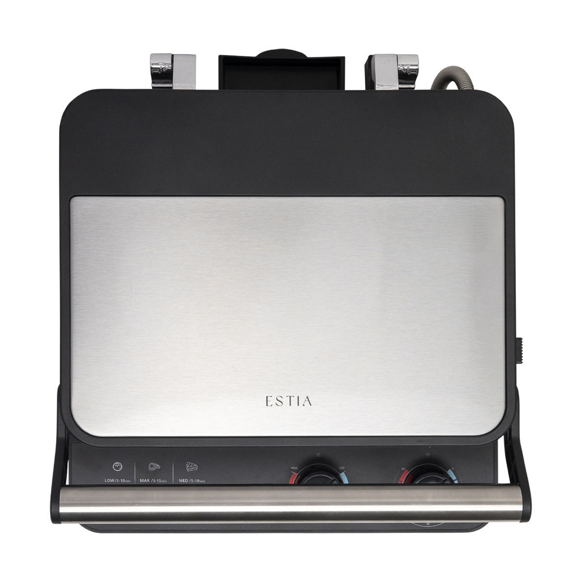 0016868_-inoxsense-4-2000w- ESTIA ΣΑΝΤΟΥΙΤΣΙΕΡΑ ΓΚΡΙΛΙΕΡΑ INOXSENSE 4 ΘΕΣΕΩΝ 2000W ΜΕ ΑΠΟΣΠΩΜΕΝΕΣ ΑΝΤΙΚΟΛΛΗΤΙΚΕΣ ΠΛΑΚΕΣ - Image 1