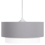 ΦΩΤΙΣΤΙΚΟ ΟΡΟΦΗΣ ΚΥΛΙΝΔΡΙΚΟ KRIKS HM4706.01 PVC ΣΕ ΛΕΥΚΟ-ΓΚΡΙ Φ30x70Υεκ. - Image 3