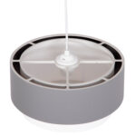 ΦΩΤΙΣΤΙΚΟ ΟΡΟΦΗΣ ΚΥΛΙΝΔΡΙΚΟ KRIKS HM4706.01 PVC ΣΕ ΛΕΥΚΟ-ΓΚΡΙ Φ30x70Υεκ. - Image 4