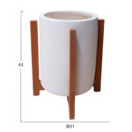 ΓΛΑΣΤΡΑ ΕΣΩΤ.ΧΩΡΟΥ HOFF HM4682.02S FIBER CEMENT ΛΕΥΚΟ-TEAK ΒΑΣΗ Φ31x43Υεκ - Image 2