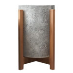 ΓΛΑΣΤΡΑ ΕΣΩΤ.ΧΩΡΟΥ HOFF HM4682.03S FIBER CEMENT ΓΚΡΙ-TEAK ΒΑΣΗ Φ31x43Υεκ