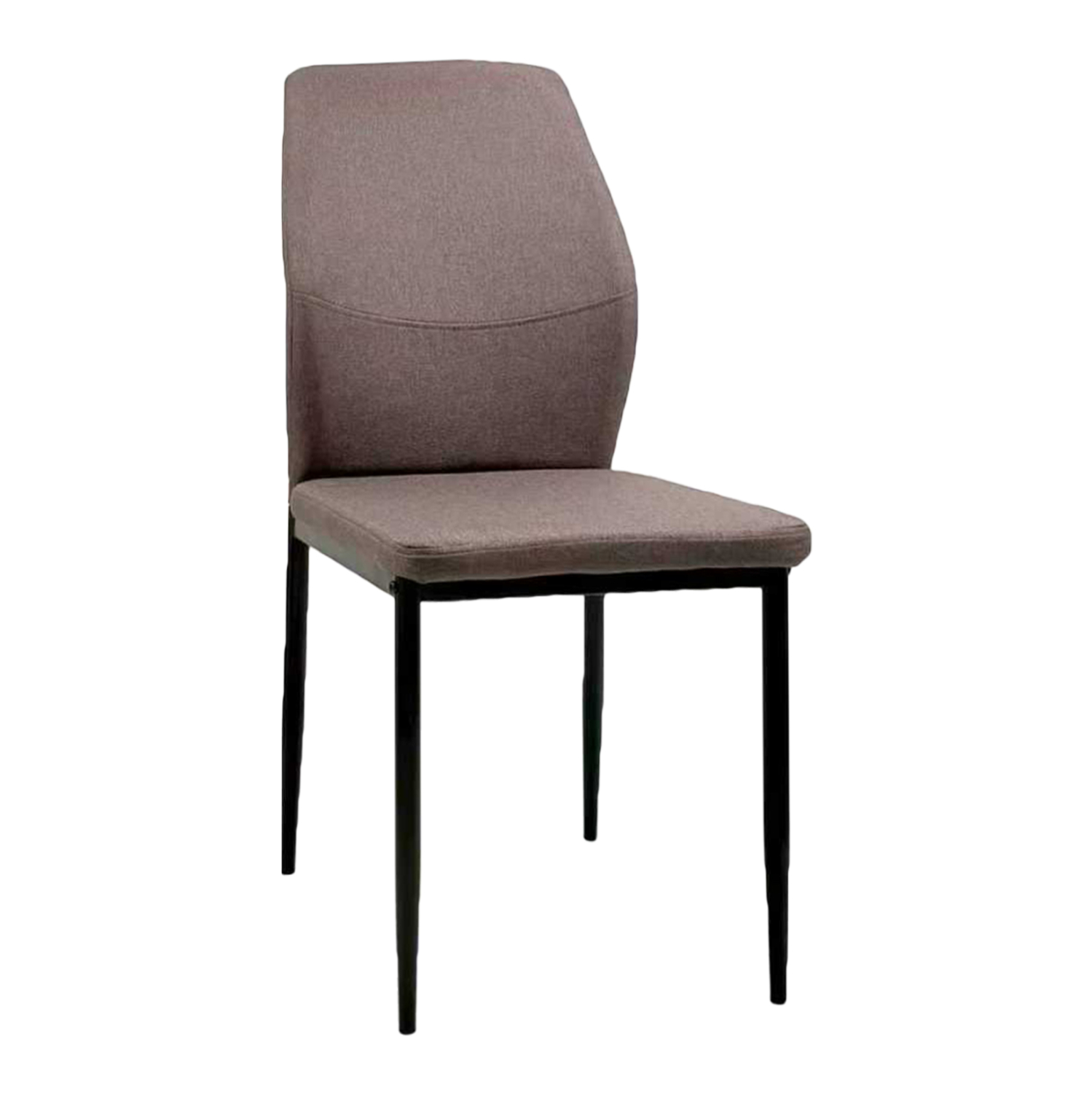karekla-trapezarias-fb91834603-kafe-yfas ΚΑΡΕΚΛΑ ΤΡΑΠΕΖΑΡΙΑΣ DIAZ HM18346.03 ΚΑΦΕ ΥΦΑΣΜΑ-ΜΕΤΑΛΛΙΚΑ ΠΟΔΙΑ ΜΑΥΡΑ 41,5x52x87Υεκ. - Image 1