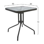 ΣΕΤ ΤΡΑΠΕΖΑΡΙΑΣ 3ΤΜΧ ΜΕ 2 ΚΑΡΕΚΛΕΣ & ΤΡΑΠΕΖΙ 60Χ60 HM5179.01 - Image 3