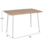 ΣΕΤ ΤΡΑΠΕΖΑΡΙΑΣ 5ΤΜΧ PALOMA HM10382 MDF TOP ΣΕ SONAMA--ΜΠΕΖ ΚΑΡΕΚΛΕΣ - Image 2