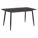 ΤΡΑΠΕΖΙ RAVEN HM18149.02 ΚΕΡΑΜΙΚΟ TOP ΜΕ ΟΨΗ ΜΑΥΡΟ ΜΑΡΜΑΡΟ 140x80x74Υεκ.