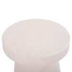 ΤΡΑΠΕΖΙ ΣΑΛΟΝΙΟΥ ΣΤΡΟΓΓΥΛΟ ΣΕΙΡΑ SANTORINI HM18052 MDF ΣΕ ΥΠΟΛΕΥΚΟ ΧΡΩΜΑ Φ48x49Υεκ. - Image 4