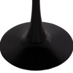 ΤΡΑΠΕΖΙ ΣΤΡΟΓΓΥΛΟ BROLIN HM18141.02 MDF TOP-ΒΑΣΗ ΜΕΤΑΛΛΙΚΗ--ΜΑΥΡΟ Φ90x73Υεκ - Image 7