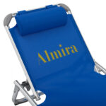 ΞΑΠΛΩΣΤΡΑ ΠΑΡΑΛΙΑΣ ALMIRA HM5054.01 ΒΑΡΕΩΣ ΤΥΠΟΥ ΜΠΛΕ ΑΛΟΥΜΙΝΙΟΥ 188x58x28-80Υ εκ. - Image 7