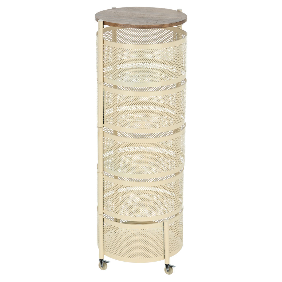 0016955_-allure-5-ivory ESTIA ΤΡΟΛΕΪ ΑΠΟΘΗΚΕΥΣΗΣ ALLURE ΜΕΤΑΛΛΙΚΟ ΜΕ 5 ΣΥΡΤΑΡΙΑ IVORY - Image 1