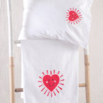 Σετ Σεντόνια Κούνιας 100% Βαμβάκι 100x160 Loveheart Rythmos