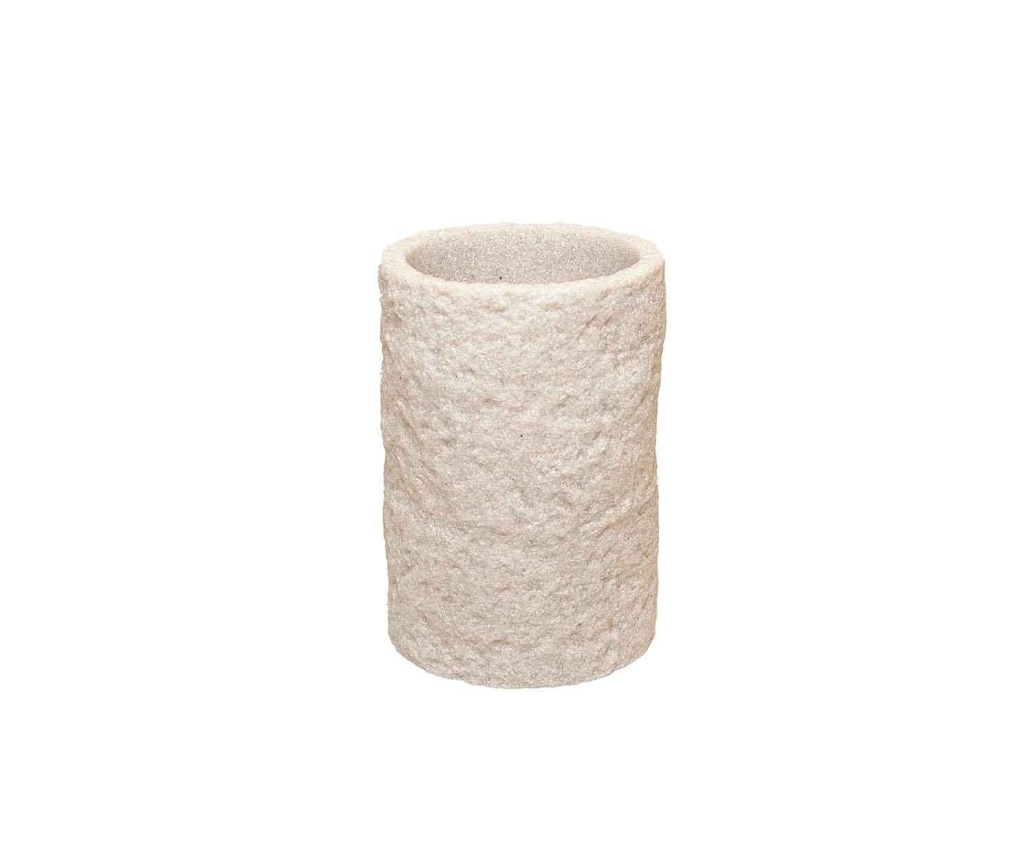BA26013-01.9A71D360F0C2 Andrea House - Ποτηράκι Για Οδοντόβουρτσες Sand Texture - Image 1